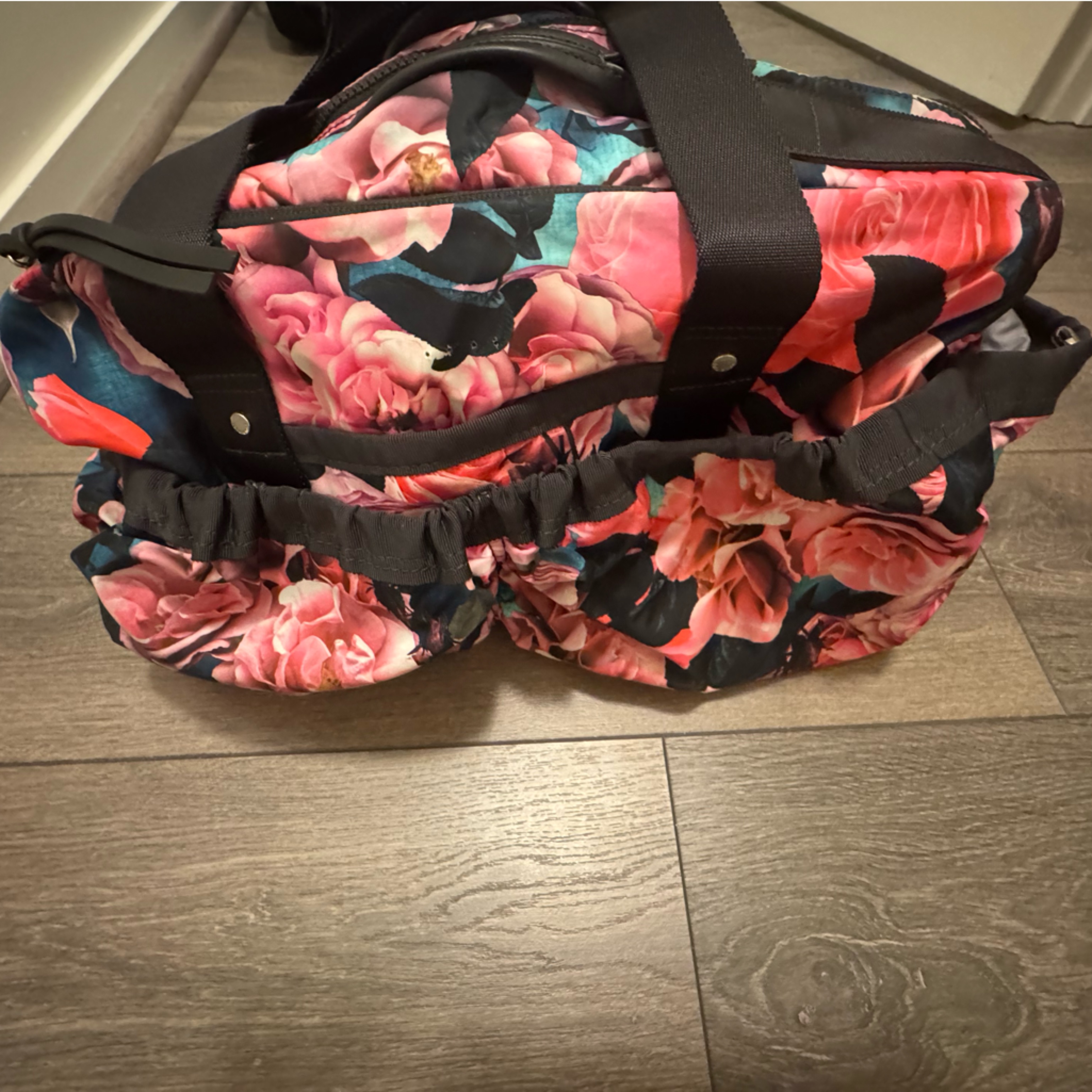 Lululemon Athletica Floral Duffle